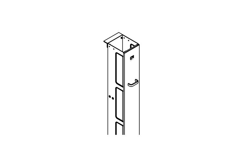 Single-Sided Narrow Vertical Cabling Section