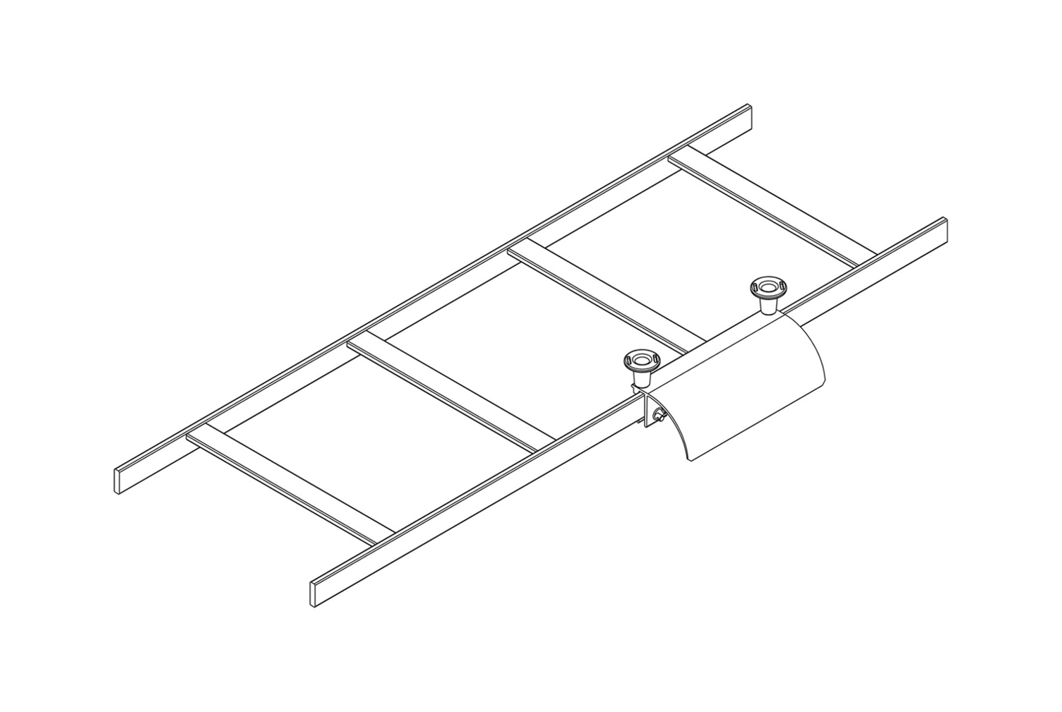 Cable Runway Radius Drop Stringer Adjustable