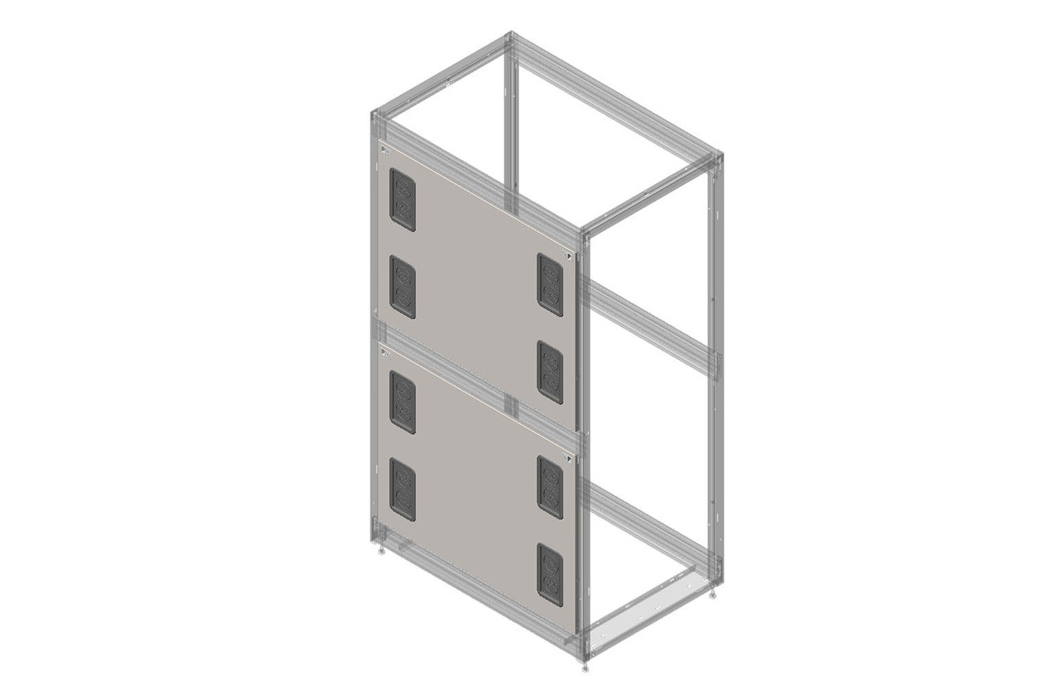 Side Panel with Grommets for ZetaFrame Cabinet