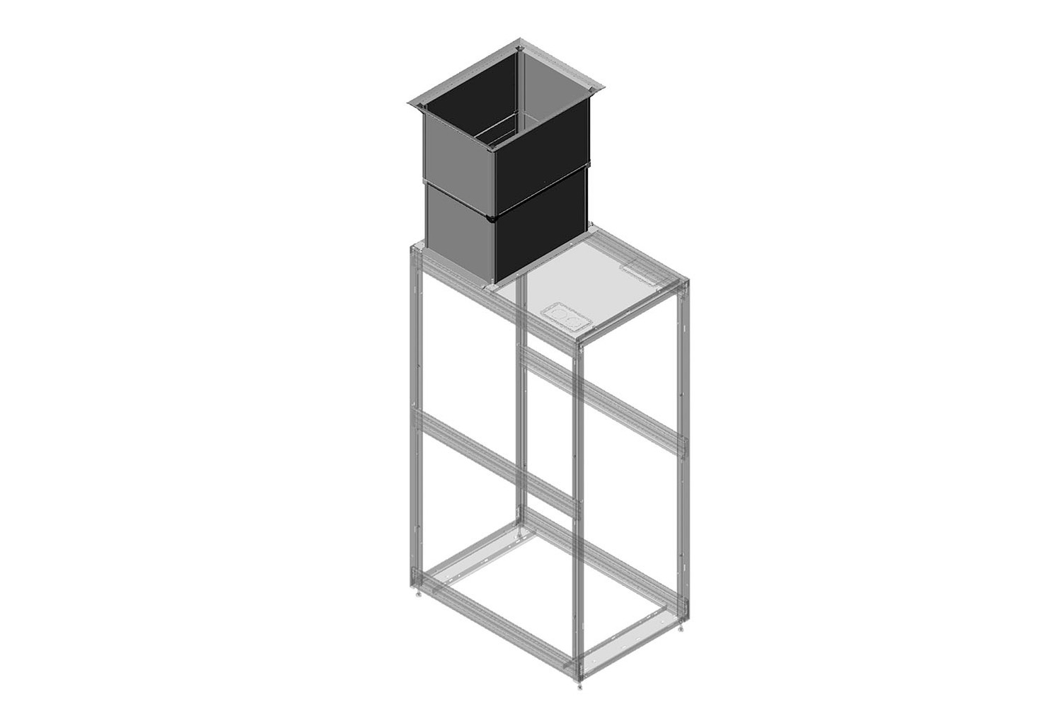 Vertical Exhaust Duct For ZetaFrame Cabinet
