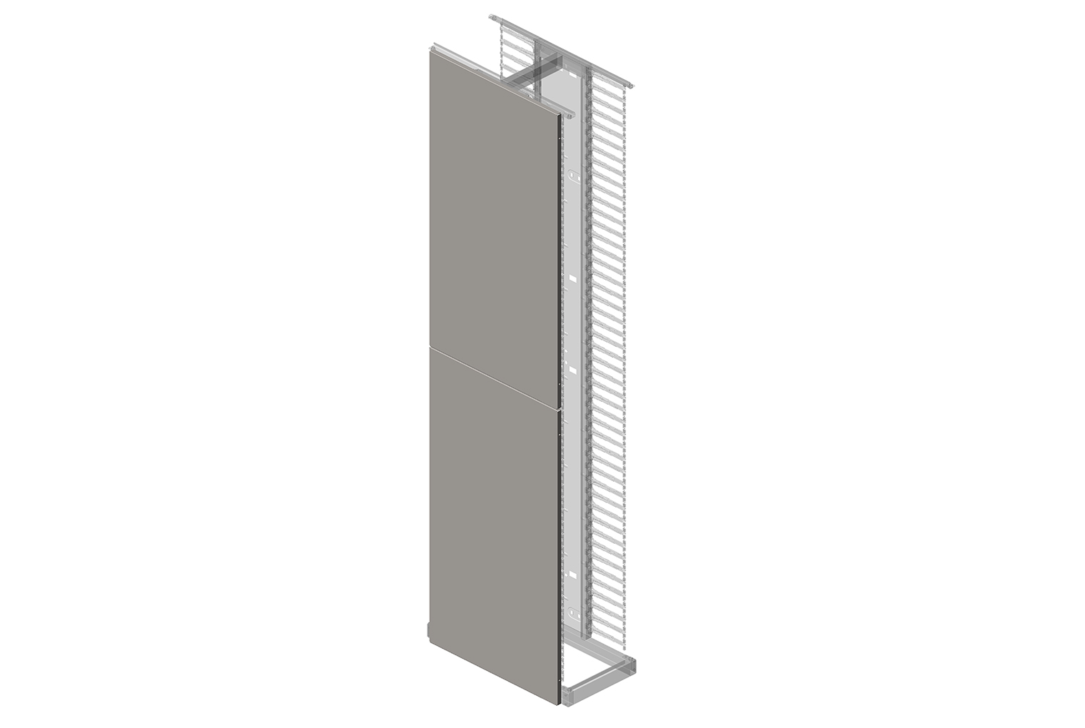 Two-Piece Solid Side Panel Kits for Evolution Vertical Cable Manager