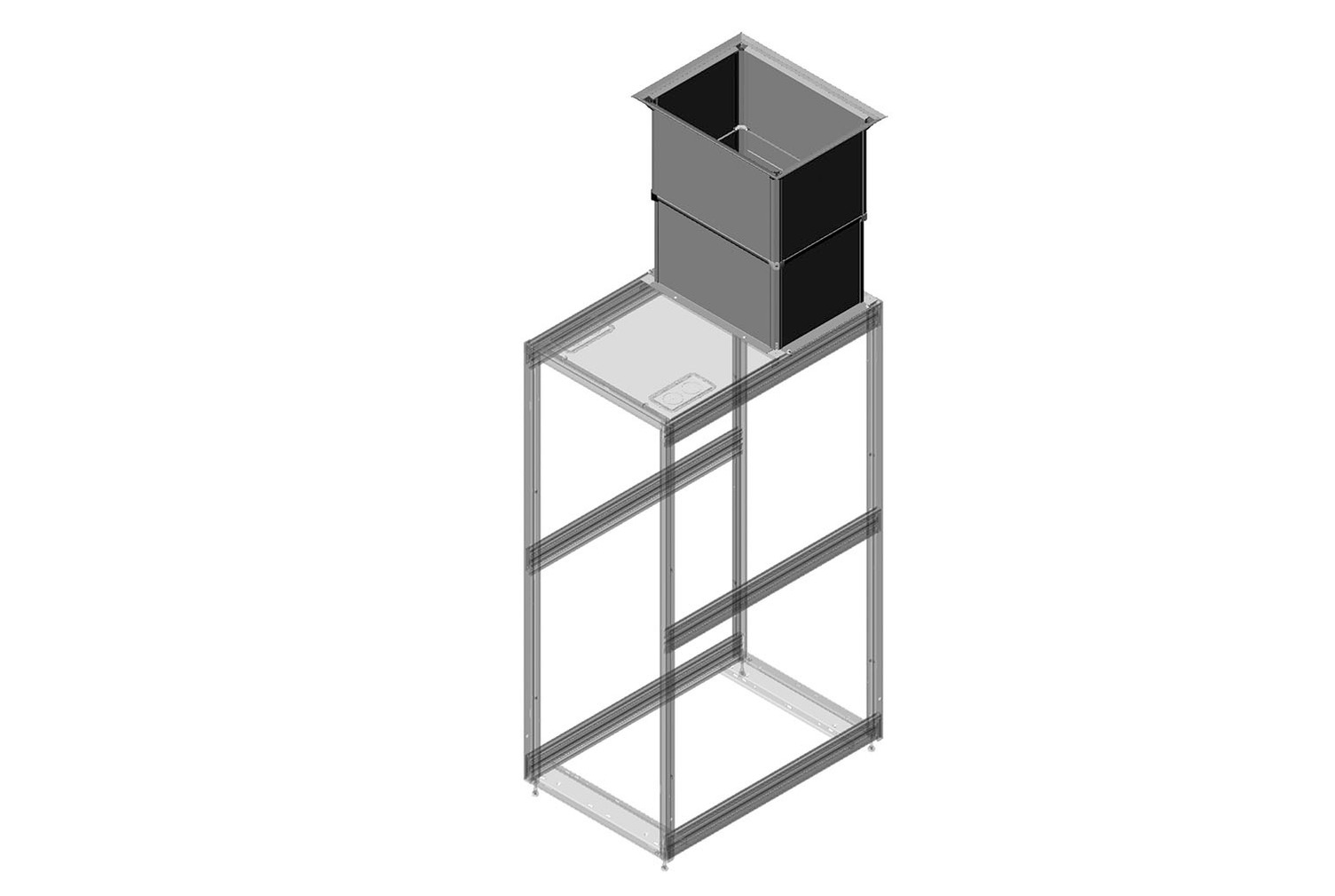 Vertical Exhaust Duct For ZetaFrame Cabinet