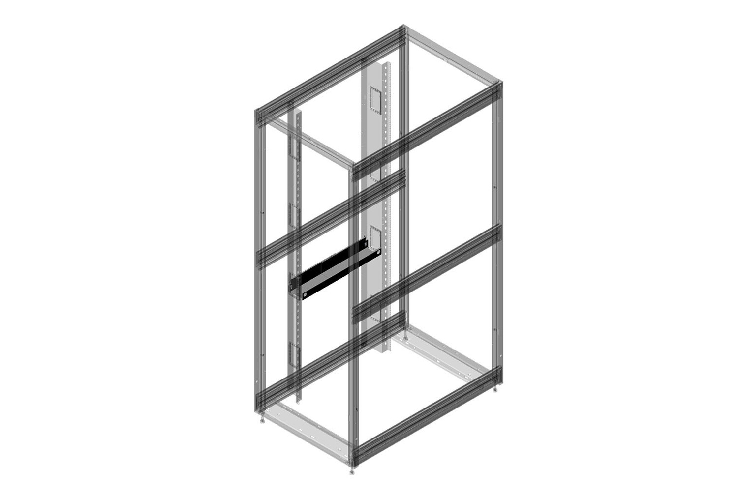 Front-To-Rear Cable Manager for ZetaFrame Cabinet